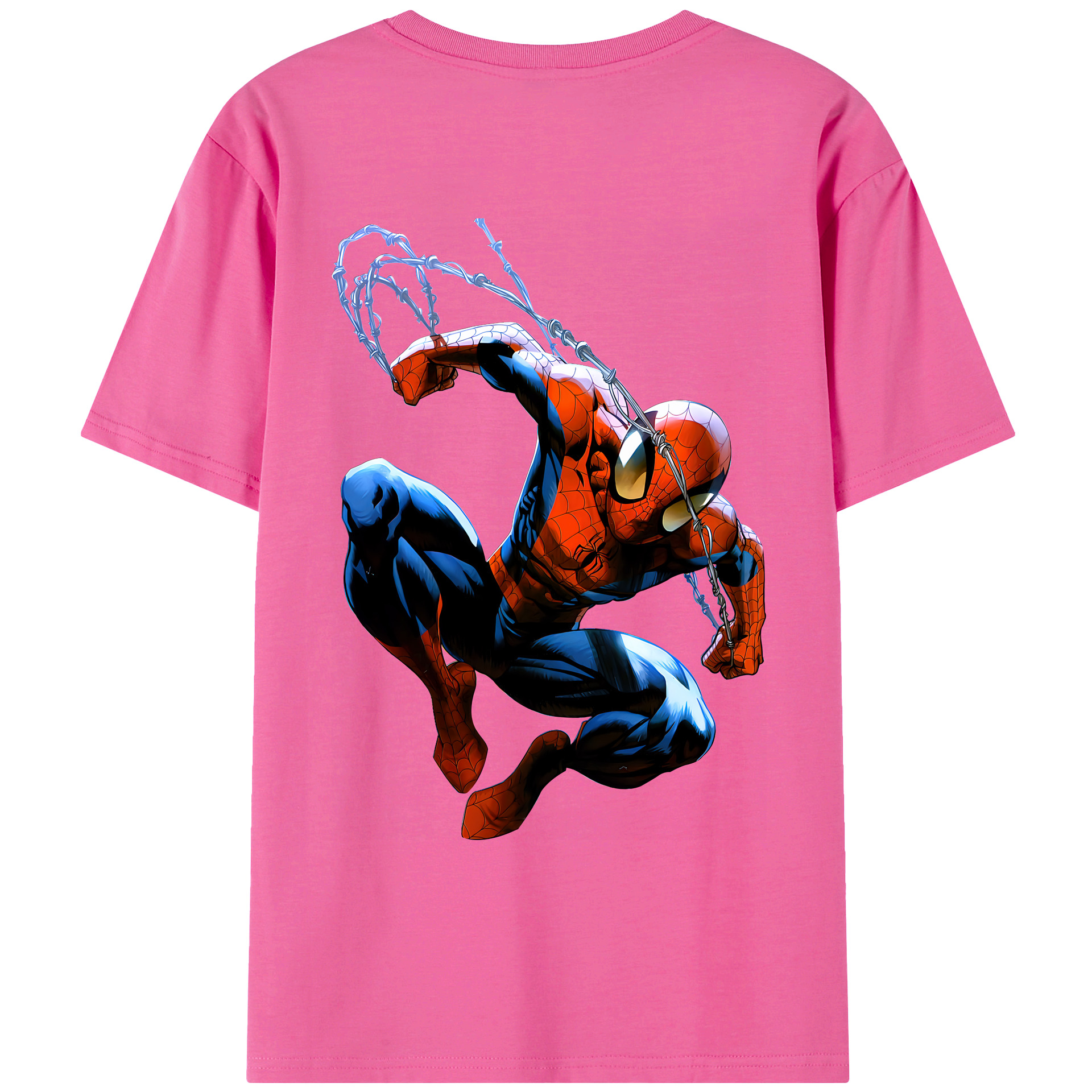 （画像用） Spider Man スパイダーマン レディース半袖Tシャツ(バックプリント)